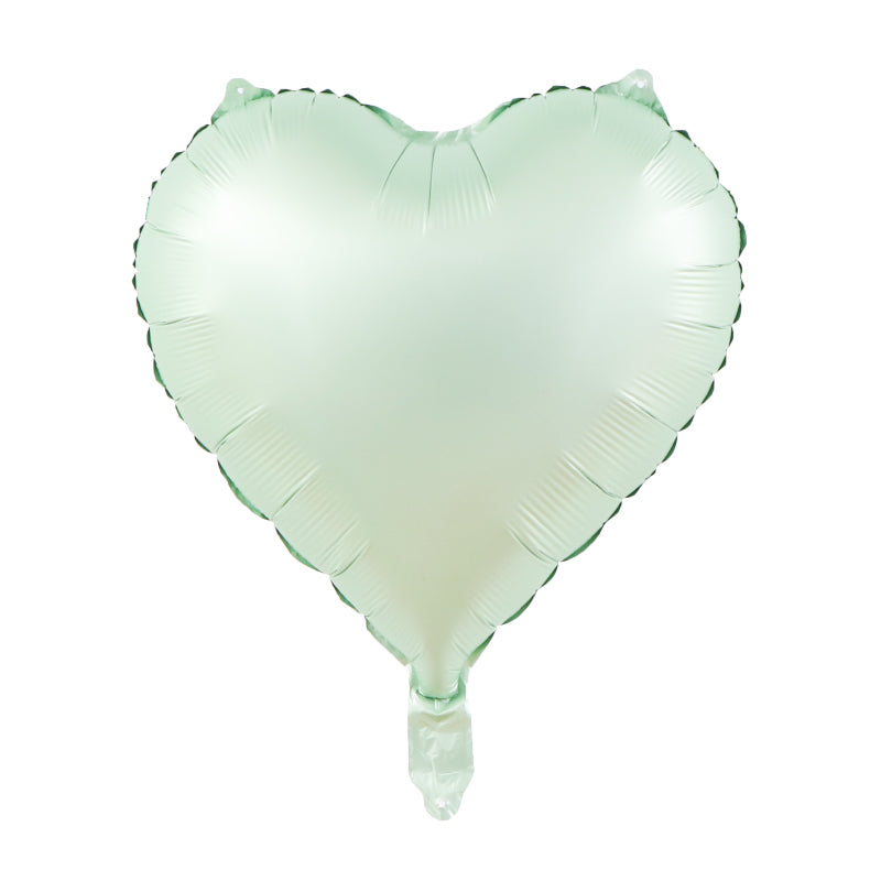 18" Green Matte Heart - 45cm