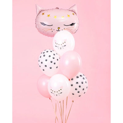 Pink cat helium Set