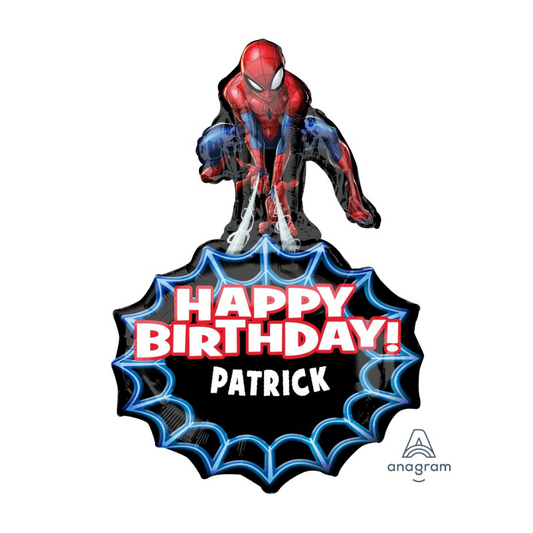 SuperShape Personalized Spider-Man 58x86cm