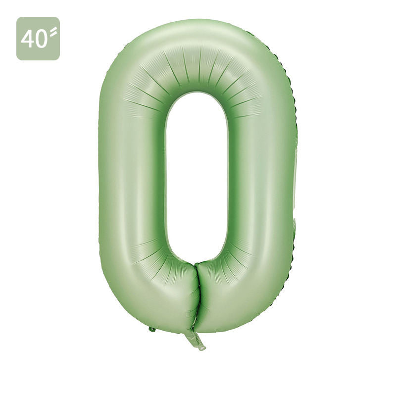 40" Matte eucalyptus green Number 0