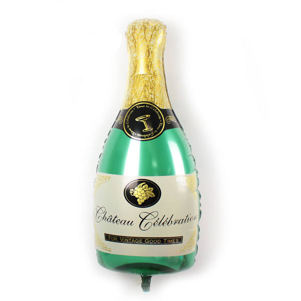 Mini Green champagne bottle